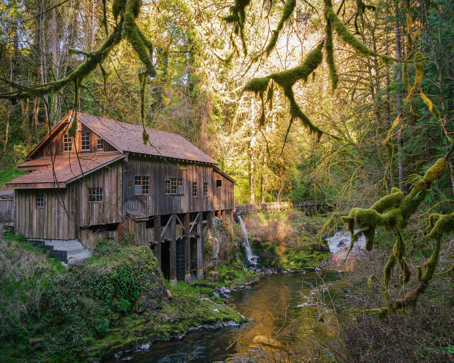 The Cedar Creek Grist Mill is pictured in Woodland.